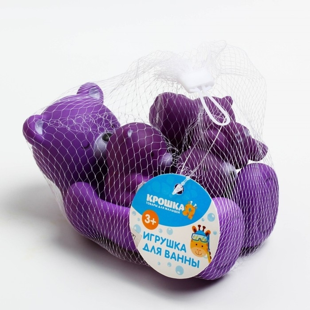 2300085 Набор для ванной «Мишки»: мыльница, игрушки 3 шт, цвет МИКС