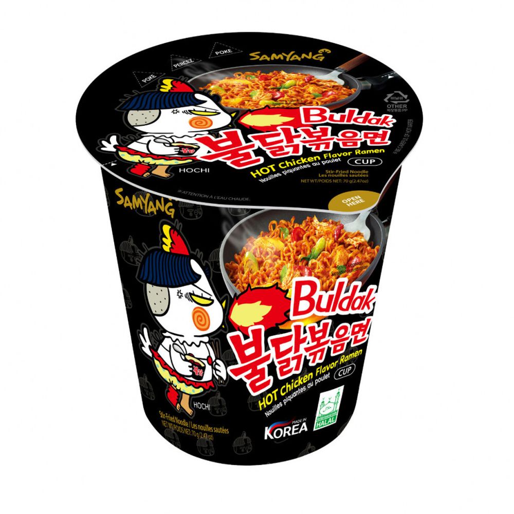 Лапша &quot;Hot Chicken Flavor Ramen&quot; со вкусом острой курицы 70 гр., Южная Корея