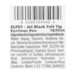 Palladio, фломастер для подводки для глаз, черный ELF01, 1,1 мл (0,037 жидк. унции)