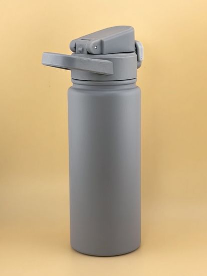 Термос-Бутылка спортивная 600 мл. Kamille KM 2177 из нержавеющей стали с замком и петлёй