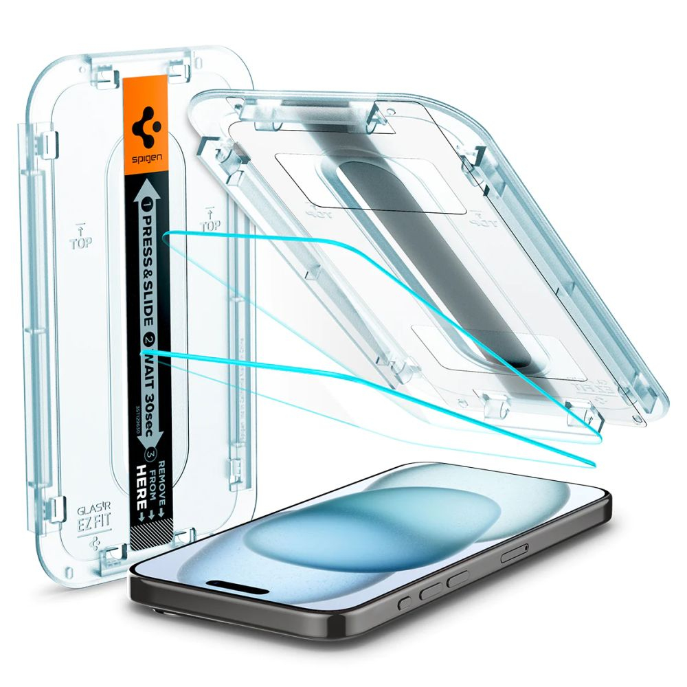 Стекло Spigen GLAS.TR 2-PACK iPhone 15/16 CLEAR