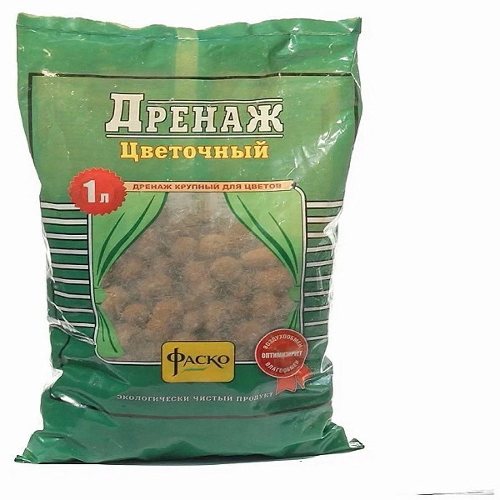 Дренаж для растений, 1 л, мелкий, ФАСКО, 1/20