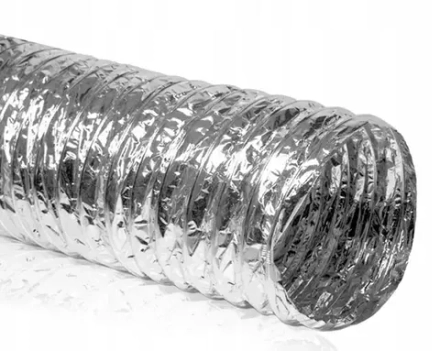 Воздуховод гибкий 254 DFA 254 (10 м) армированный, металлизированная пленка title=