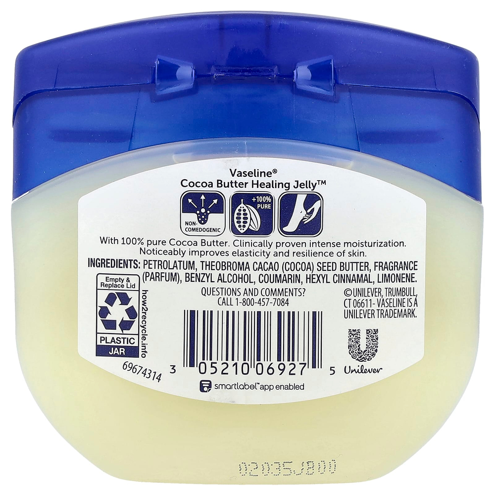 Vaseline, Healing Jelly™ с маслом какао, 212 г (7,5 унции)