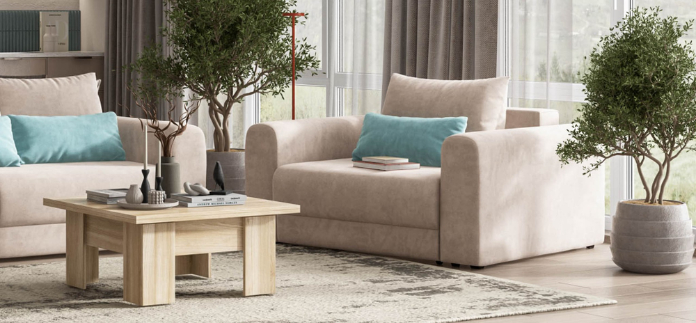 Кресло РИЧМОНД MODOOL Велюр Monolit латте