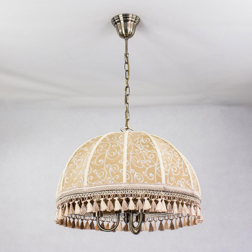 Citilux Базель CL407135 Люстра подвесная с абажуром Вышивка