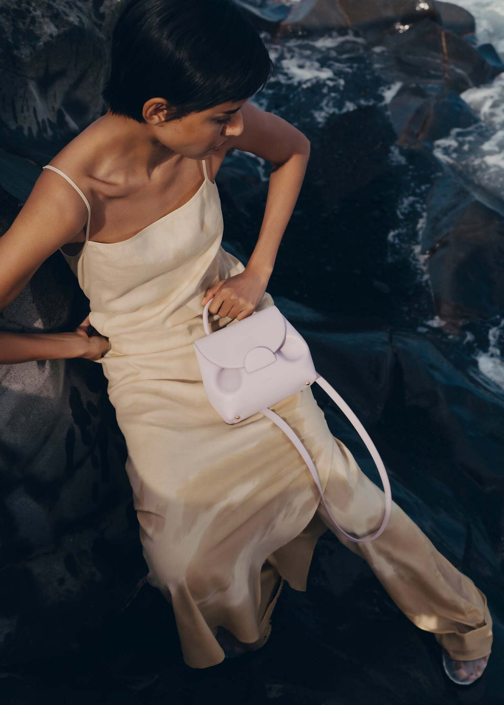 Сумка Polene Numéro Un Nano EDITION GLYCINE LISSE