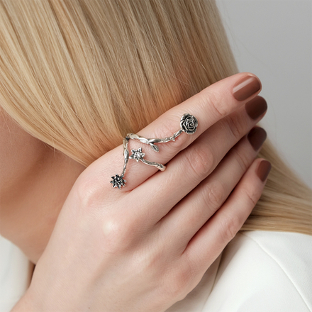 "Неббиа" кольцо в серебряном покрытии из коллекции "Tenerezza" от Jenavi