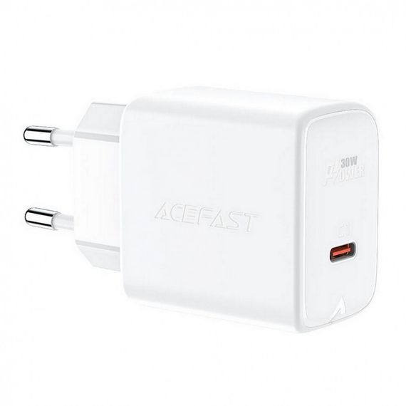 Сетевое зарядное устройство ACEFAST A21 PD30W GAN USB-C (AF-A21-WH) белый