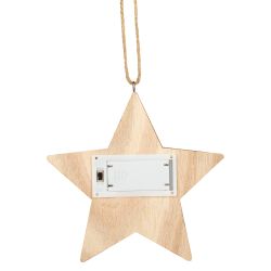 Светильник ЭРА ENGDS-4L новогодний светодиодный Звездочка подвесной 15 см 2*АА