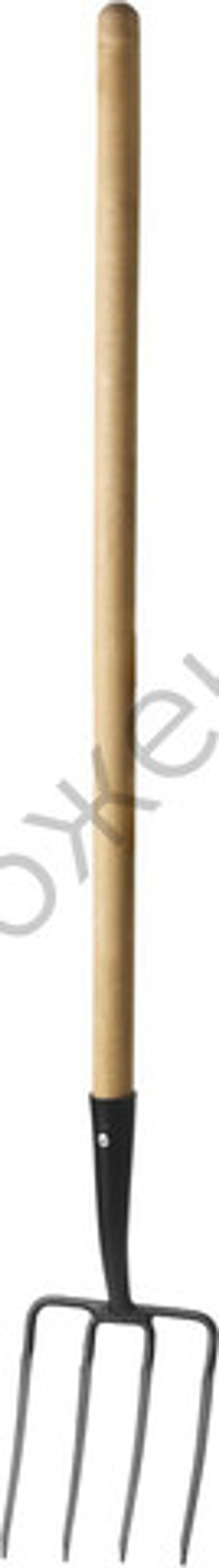 GRINDA 180 х 220 х 1300 мм, четырёхрогие, кованные зубья, антикор. покрытие, деревянный черенок высш. сорт, вилы кованые (39721)