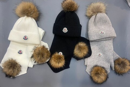 Комплект Moncler (шапка + шарф)