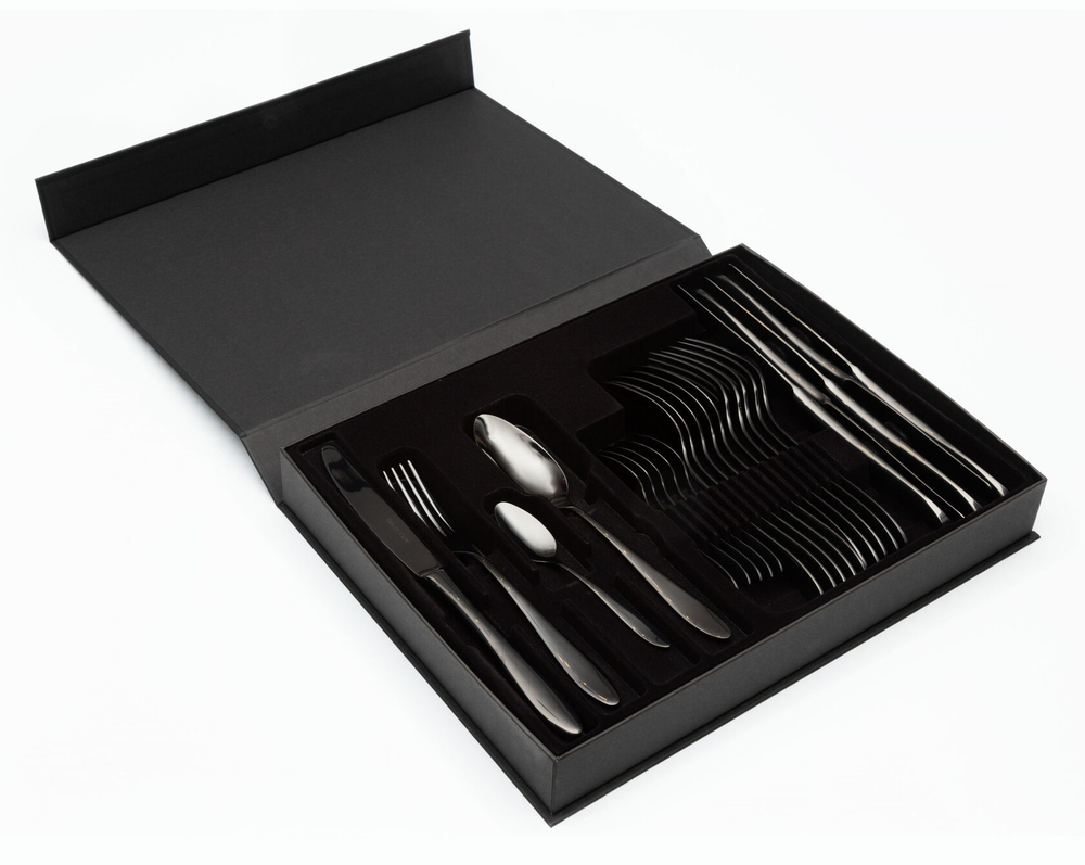 Набор BELO black55-56 столовые приборы Belo Inox Черный