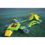 Надувной аквапарк с горками «Водная бухта», 24,5×17×3 м