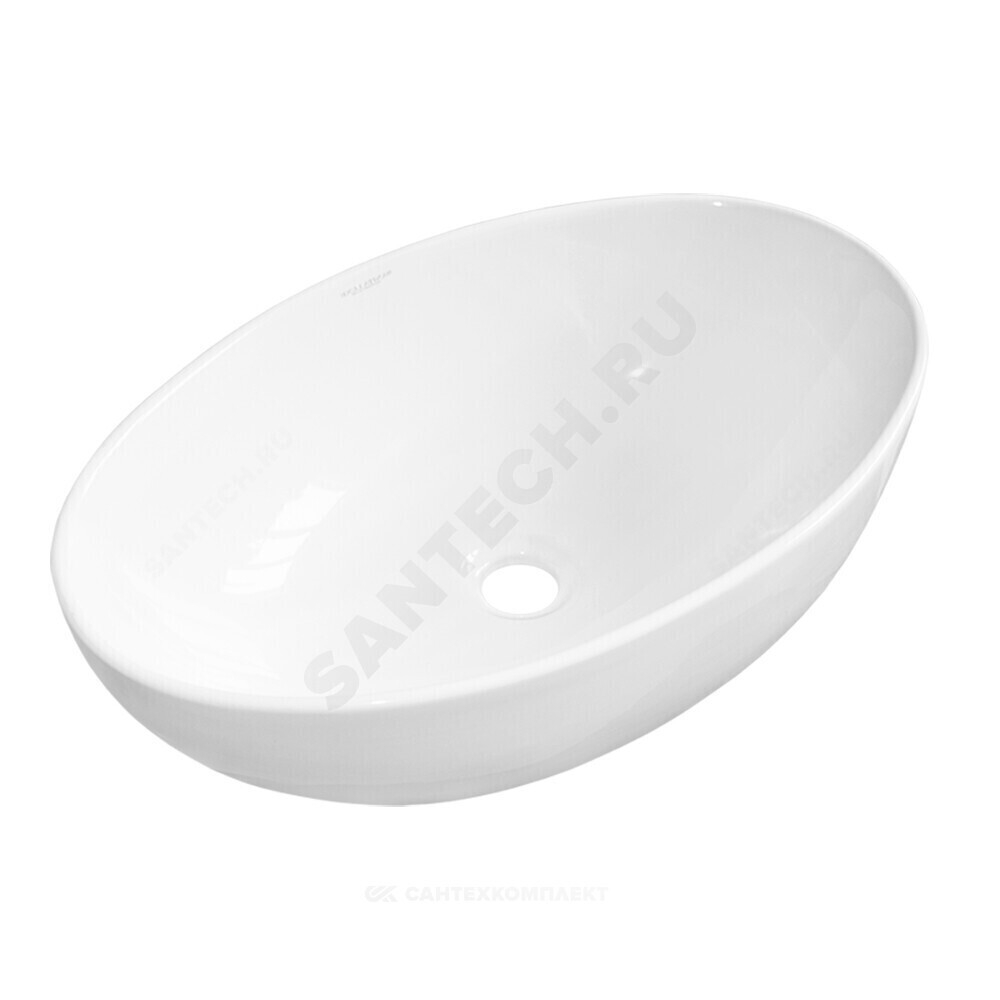 Умывальник мебельный Ringo SLM 53 без отверстия под смеситель белый Sanita Luxe WB.CT/Ringo/53-N.Slim/WHT.G/S1