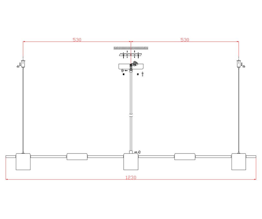 Kink Light 07624-5,19 Люстра Карин черный Led 38W