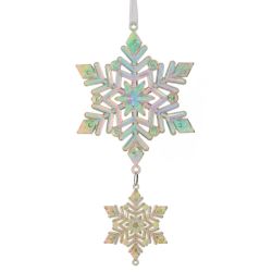 GAEM Украшение новогоднее "Снежинка", L11 W0,3 H21,5 см