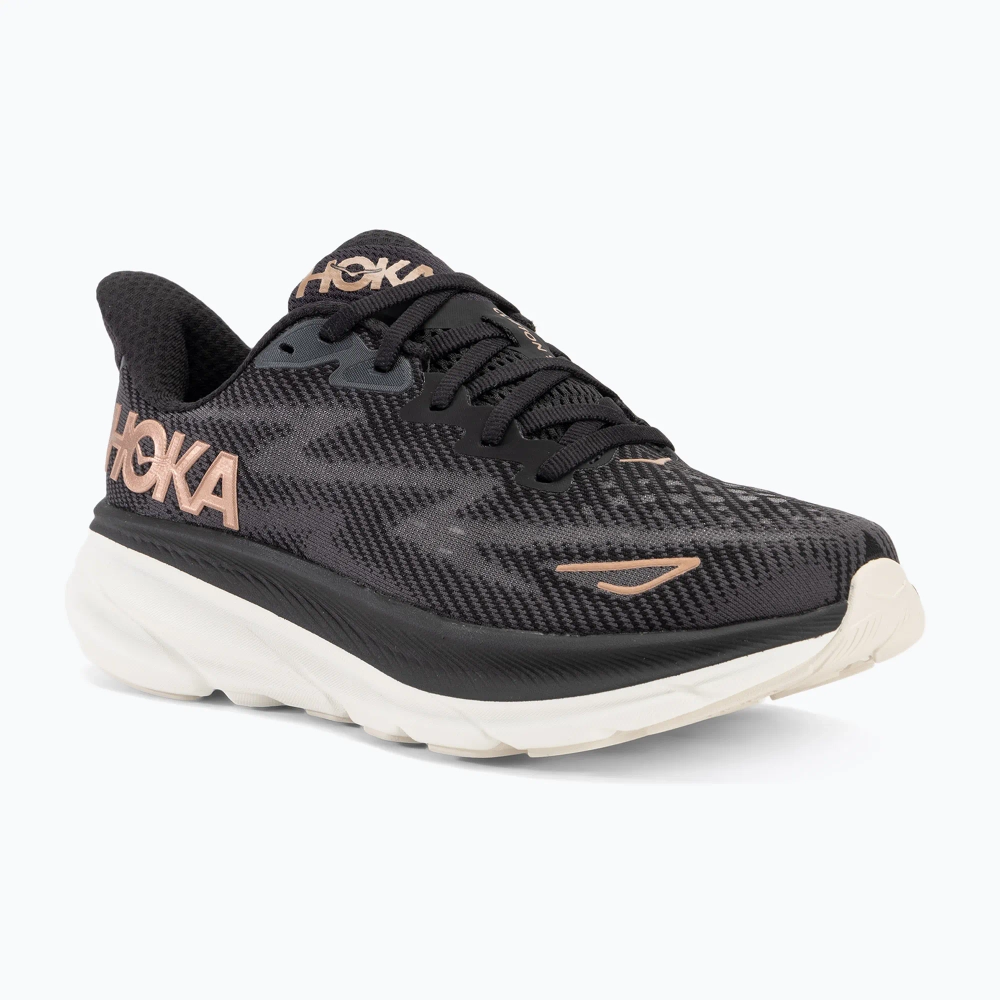 Женские кроссовки для бега HOKA Clifton 9 black/rose gold