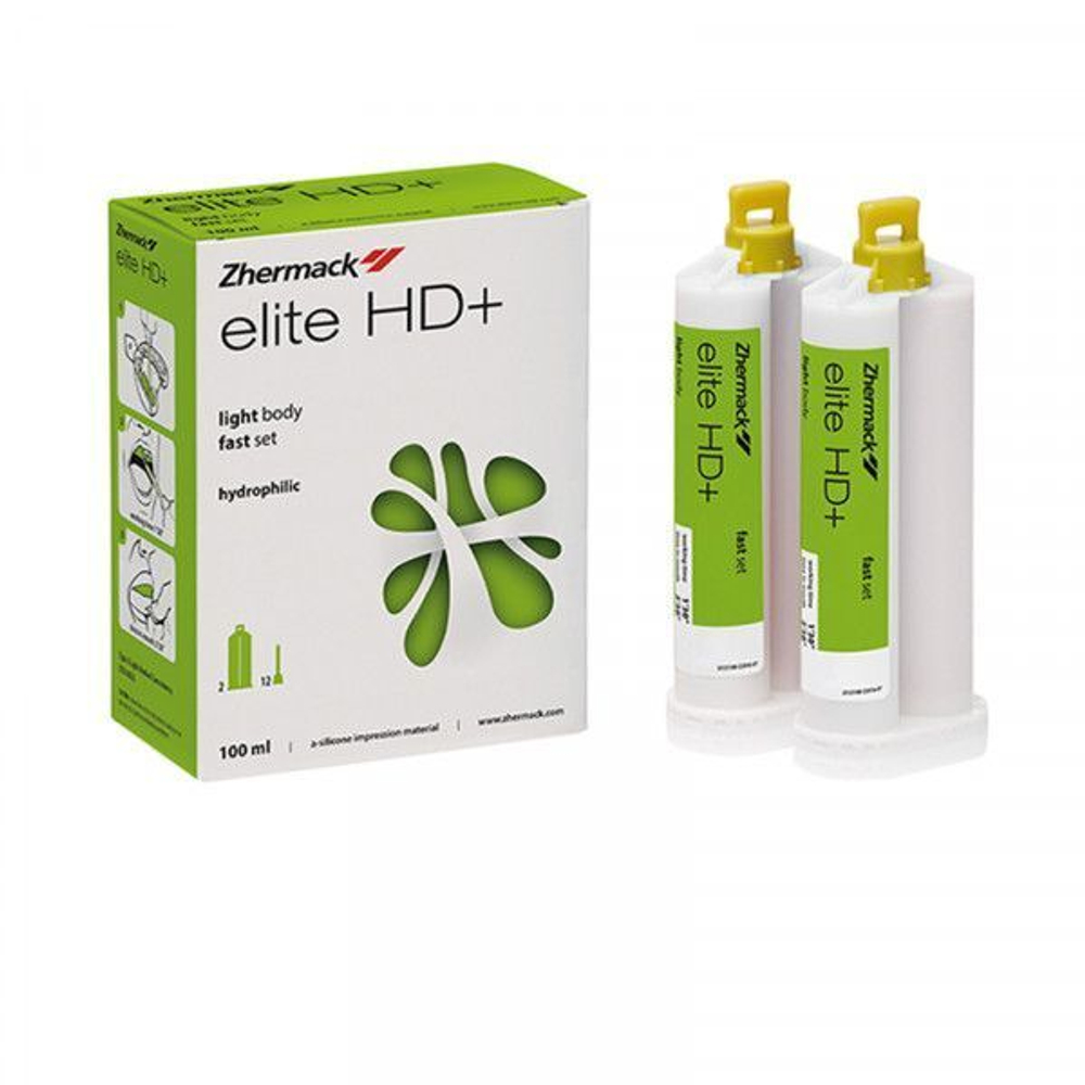 Слепочный материал коррегирующий Elite HD light body fast set+ зеленый