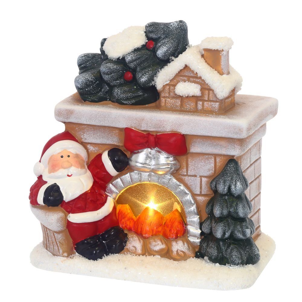 GAEM Фигурка декоративная "Камин" с подсветкой (2xLR44), L11 W7 H12 см, 2в.