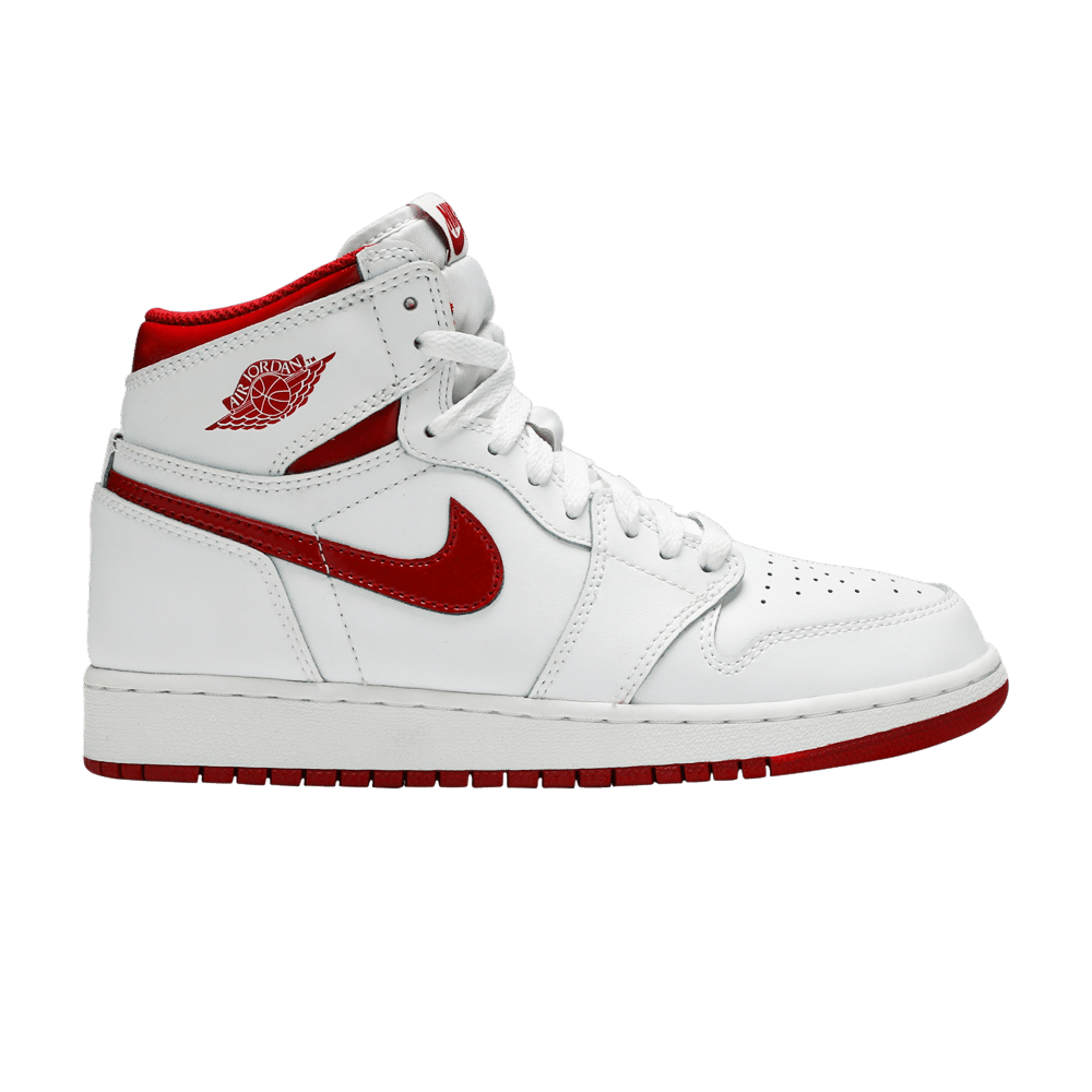 Кроссовки Jordan Air Jordan 1 Retro Metallic Red 2017 (Женская размерная сетка)