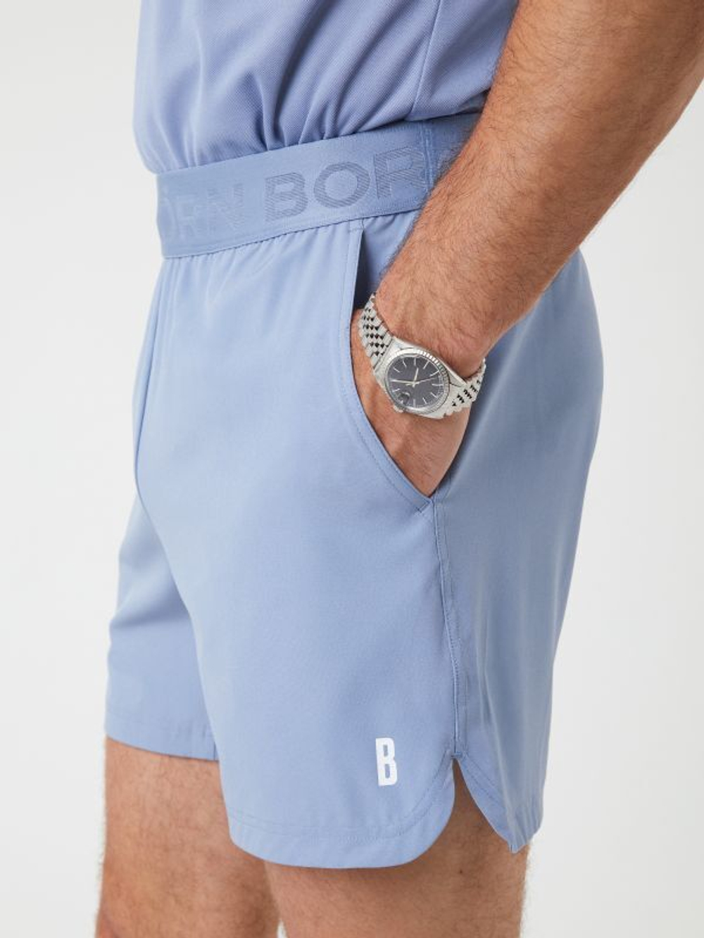 Мужские теннисные шорты Björn Borg Ace Short Shorts - stonewash