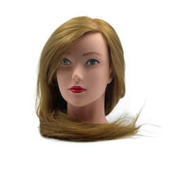 Голова-манекен учебная QC-22, 20% натуральных волос