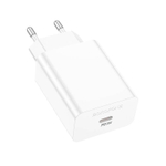 Сетевая зарядка с поддержкой быстрой зарядки PD 3А 20Вт USB-C BOROFONE BA21A белый