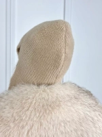 шапка ушанка осенняя-зимняя вязаная с ушками