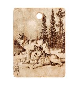 GAEM Home КД-03/004 Доска разделочная малая «Волки»