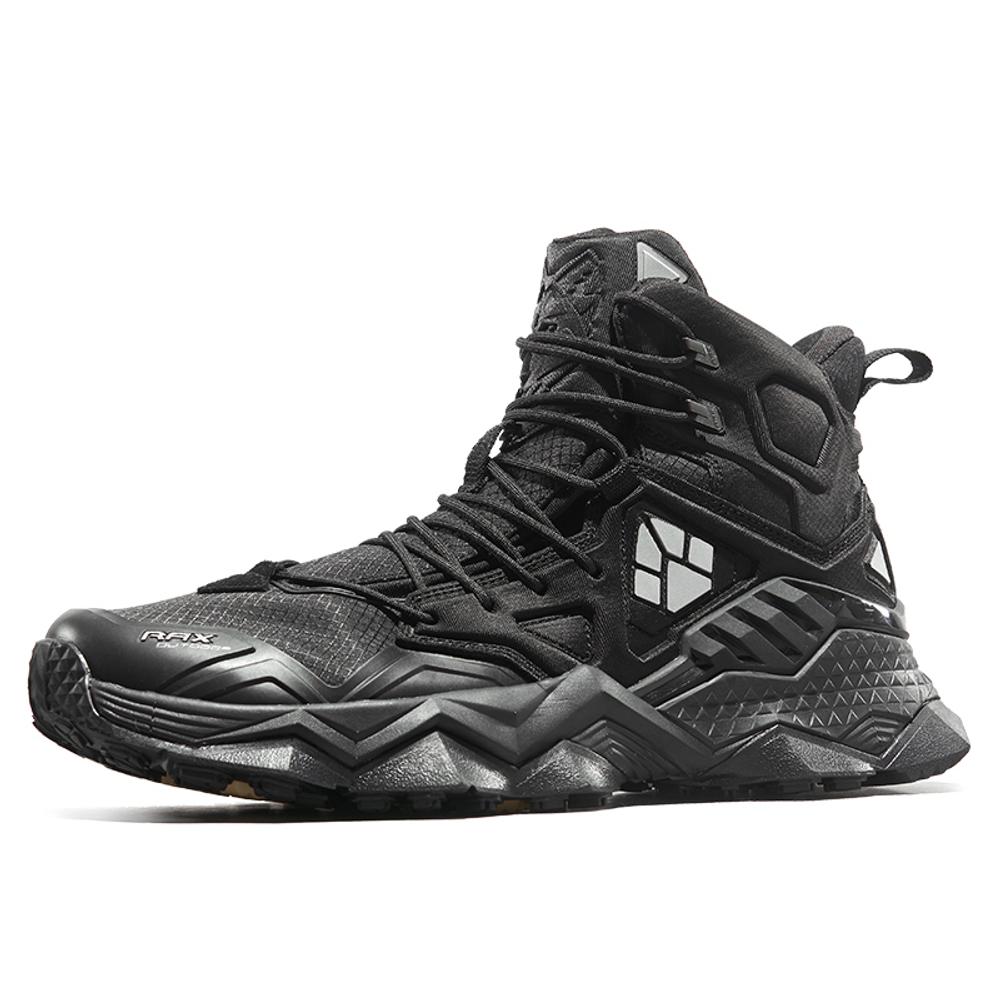 RAX High top Outdoor Shoes Men"s Pure Black