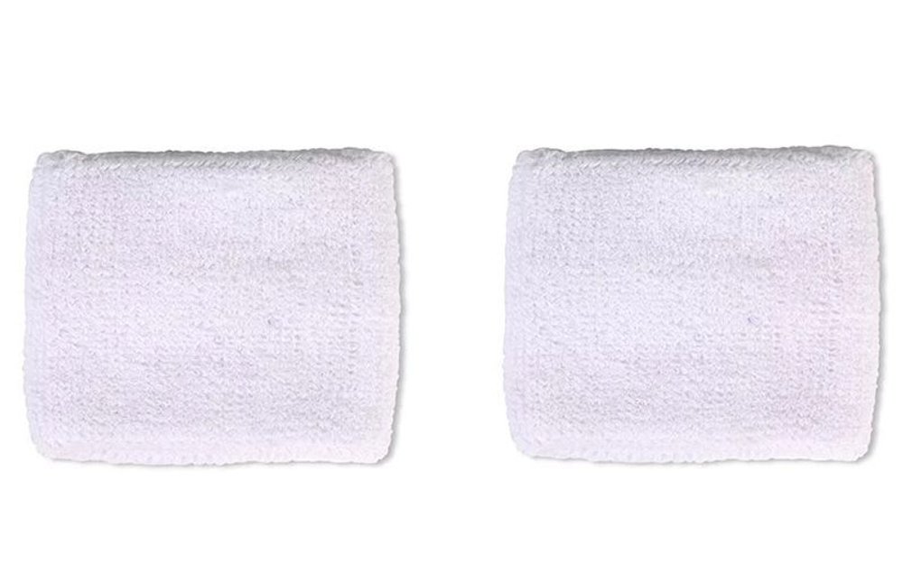 Теннисные напульсники Roland Garros Embroidered Logo Duo - White