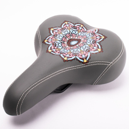 Седло комфортное Afflatus, 250*200мм, с пружинами, серое, Vinca Sport VS 115 Afflatus