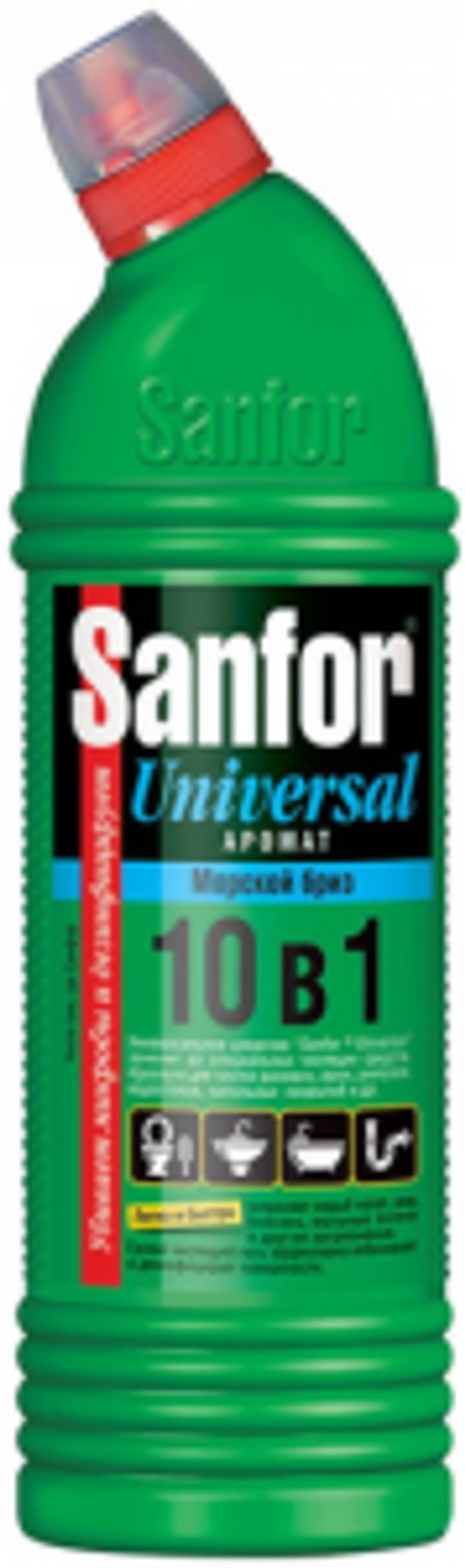 Чистящее средство для сантехники Sanfor Universal 10в1 Морской бриз 750 мл.