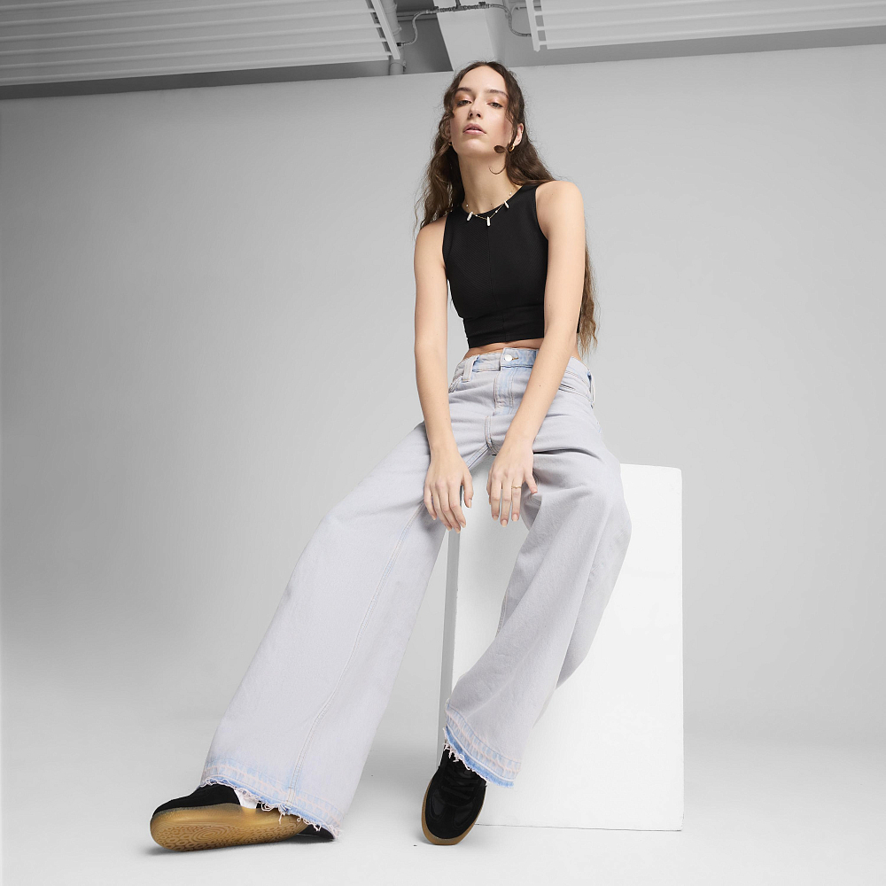 Женский топ PUMA WARDROBE ESS Ribbed Crop Top