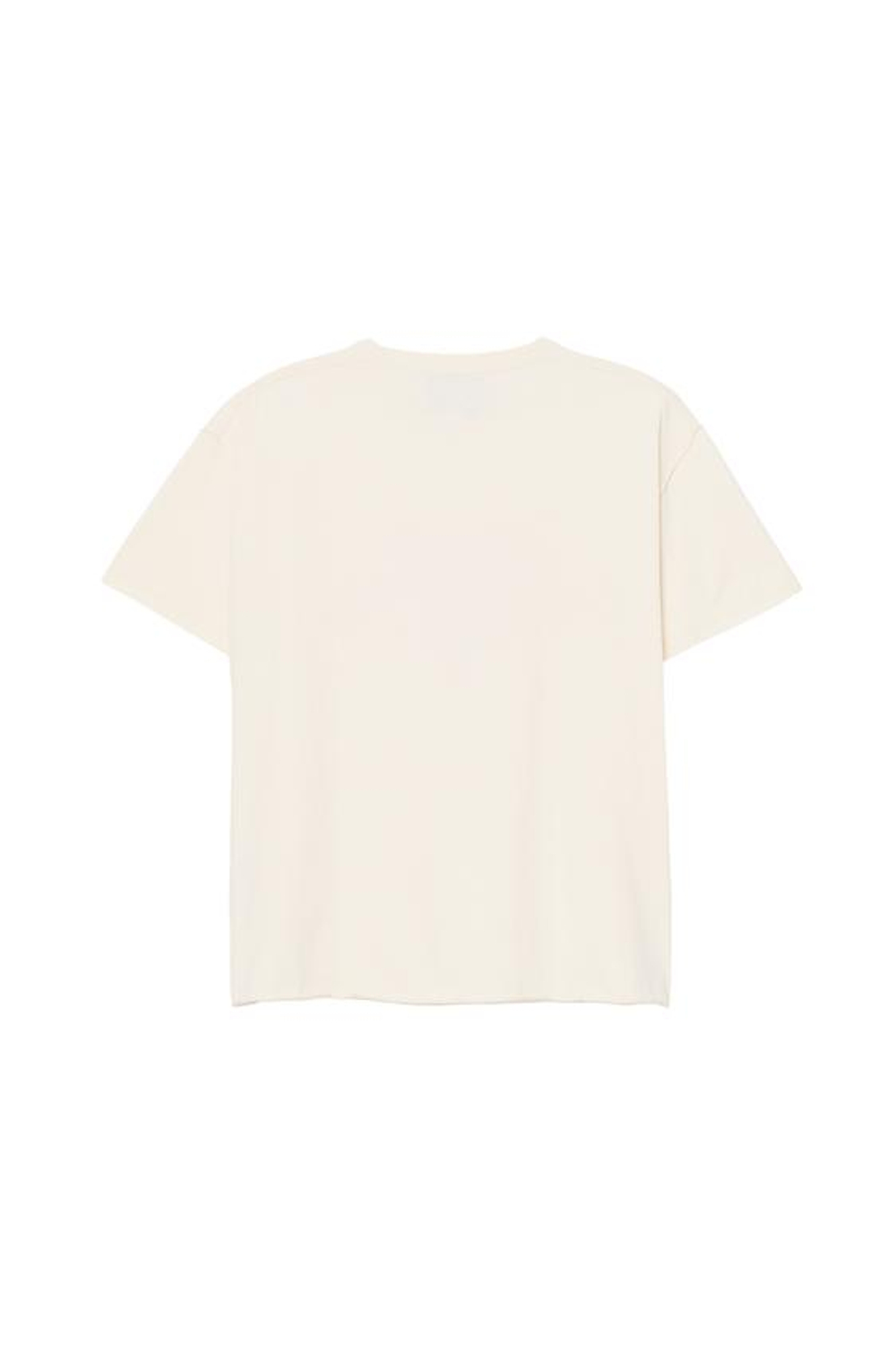 ZARA X BENITO ANTONIO ФУТБОЛКА С КРУГЛЫМ ВЫРЕЗОМ И КОРОТКИМИ РУКАВАМИ, ЦВЕТ СЛИВОЧНОГО МАСЛА