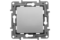 Выключатель Legrand Etika 1-клавишный алюминий 30169