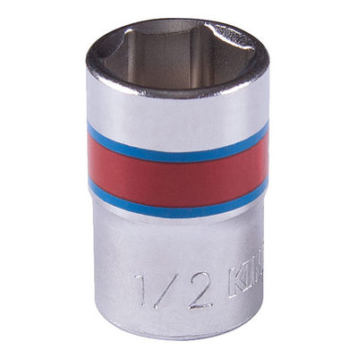 KING TONY (333516S) Головка торцевая стандартная шестигранная 3/8", дюймовая 1/2"