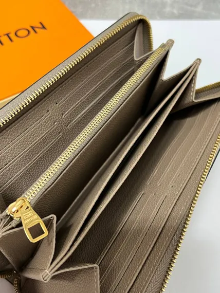 Кошелек женский Louis Vuitton Zippy коричневый/бежевый