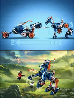 Nexo Knight конструктор Нексо найтс Ланс и механический конь 10485/247 деталей
