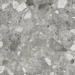 Керамогранит Alma Ceramica GFU04STE70R Steel rock 60x60 серый сахарный под терраццо