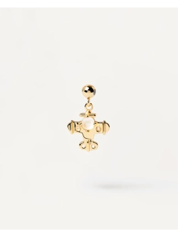 Подвеска-шарм женская PDPaola Plane серебро 925 пробы покрытое золотом 750 пробы CH01-022-U