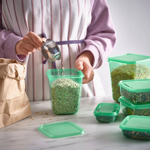 ПРУТА PRUTA Набор контейнеров 17 шт, зеленый