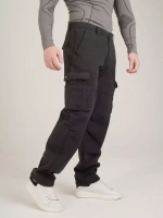 Брюки Restart на флисе черные