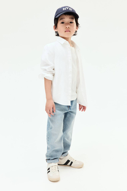 H&M Хлопковая рубашка, белый