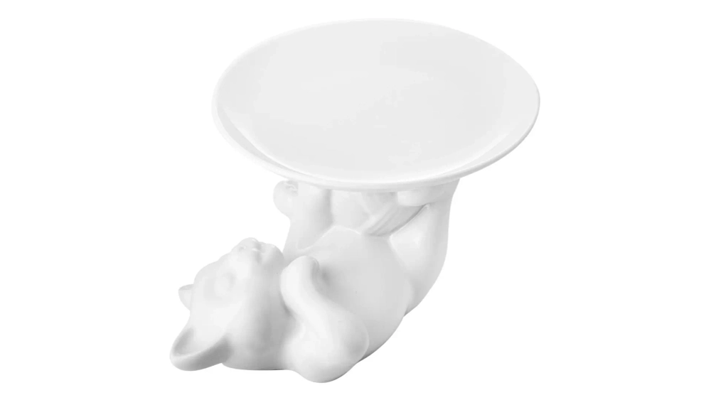 Блюдо на ножке Claystreet Котенок 18 см