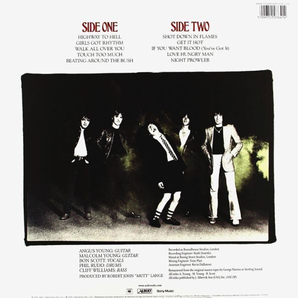 AC/DC - Highway To Hell (LP) Новая запечатанная виниловая пластинка