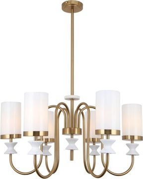 Люстра на штанге 6*Е14 1054/05/06P бронза Mramaris Stilfort