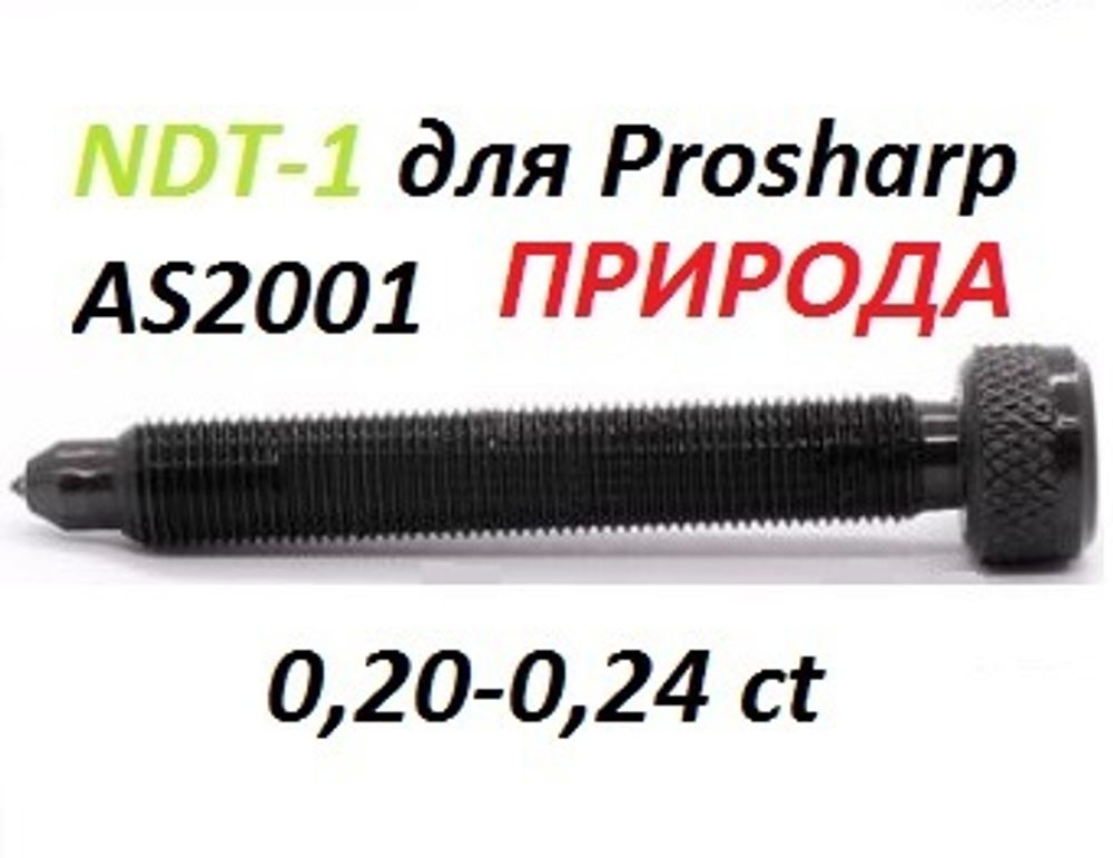 Алмазный карандаш NDT1 на Prosharp AS2001 L80mm 0,20-0,24ct ПРИРОДНЫЙ АЛМАЗ