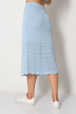Юбка И 019/голубой
